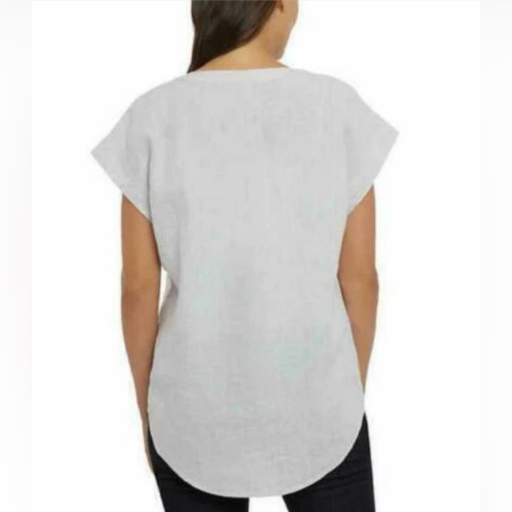 Adrienne Vittadini Chalk White V-Neck Knit Top – XL – NWT - Picture 3 of 5